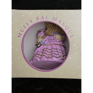 MUFFY VANDERBEAR  Muffy Bal Masque Christmas Ornament Pink‎ Dress